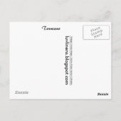 Groeten uit Tennessee Briefkaart (Achterkant)