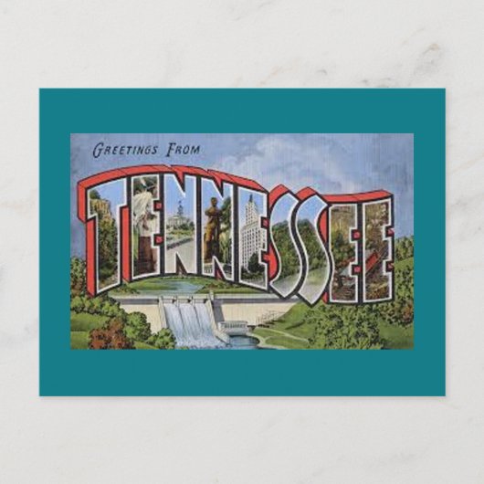 Groeten uit Tennessee Briefkaart (Voorkant)