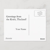 Groeten uit Thailand Briefkaart (Achterkant)