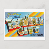 groeten uit Traverse City, Michigan Briefkaart (Voorkant)