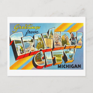 groeten uit Traverse City, Michigan Briefkaart