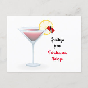 Groeten uit Trinidad en Tobago Cocktail Kaart