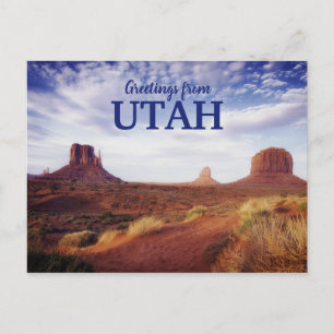 Groeten uit Utah Desert Travel Postcard Briefkaart