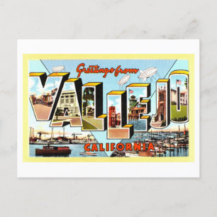 Groeten uit Vallejo, Californië, Briefkaart