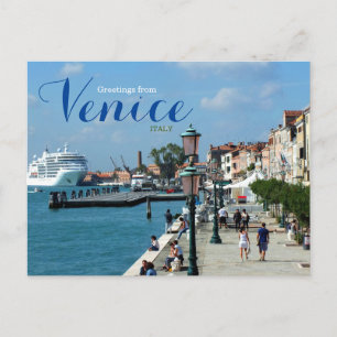 Groeten uit Venetië Italië Cruise Ansichtkaart Briefkaart