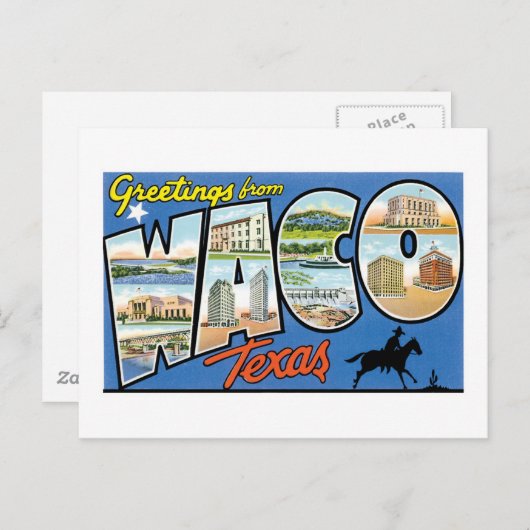 Groeten uit Waco, Texas Briefkaart (Voorkant / Achterkant)