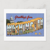Groeten uit Washington DC Briefkaart (Voorkant)