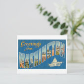  groeten uit Washington DC Briefkaart (Staand voorkant)