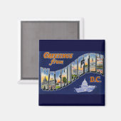 Groeten uit Washington DC! Magneet (Voorkant / Achterkant)