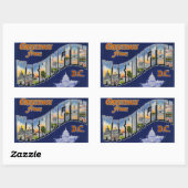 Groeten uit Washington DC! Rechthoekige Sticker (Vel)