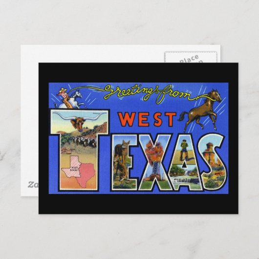 Groeten uit West Texas Briefkaart (Voorkant / Achterkant)