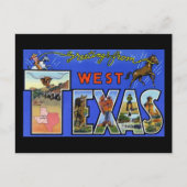 Groeten uit West Texas Briefkaart (Voorkant)