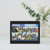 groeten uit West-Virginia Briefkaart (Staand voorkant)