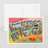 Groeten uit Wildwood door het Zee, New Jersey Briefkaart (Voorkant / Achterkant)