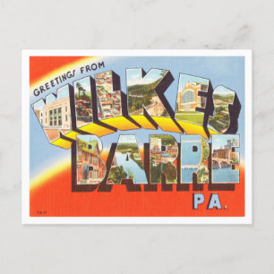 Groeten uit Wilkes Barre, Pennsylvania Travel Briefkaart