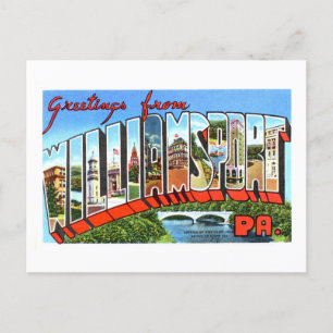  Groeten uit Williamsport, Pennsylvania, Briefkaart