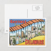 Groeten uit Wilmington Delaware Briefkaart (Voorkant / Achterkant)