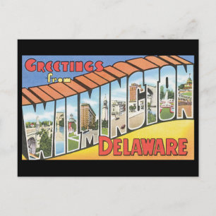 Groeten uit Wilmington Delaware_Vintage Travel Briefkaart