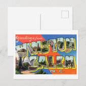 Groeten uit Winston-Salem, North Carolina Briefkaart (Voorkant / Achterkant)