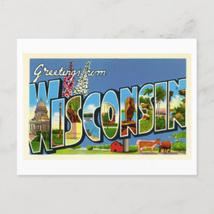groeten uit Wisconsin Briefkaart