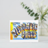groeten uit Wisconsin Dells Briefkaart (Staand voorkant)