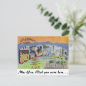 Groeten uit Wyoming Briefkaart (Staand voorkant)