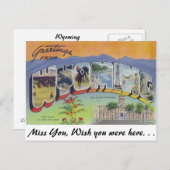 Groeten uit Wyoming Briefkaart (Voorkant / Achterkant)