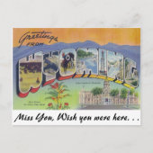 Groeten uit Wyoming Briefkaart (Voorkant)