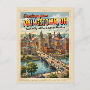 Groeten uit Youngstown OH Briefkaart