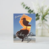 Groeten uit Zee Isle City Briefkaart (Staand voorkant)