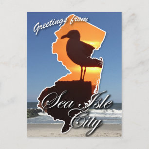 Groeten uit Zee Isle City Briefkaart