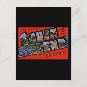 Groeten uit Zuid-Bend Indiana Briefkaart