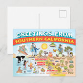 Groeten uit Zuid-Californië Briefkaart (Voorkant / Achterkant)