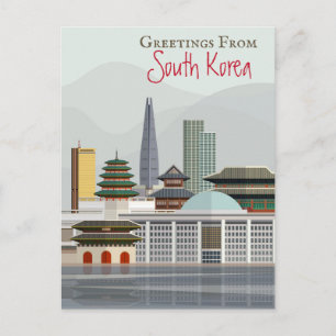 Groeten uit Zuid-Korea Briefkaart
