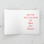 Groeten van A Colleen Kaart (Binnen)