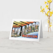 Groeten van Ann Arbor, Michigan Kaart (Gele Bloem)