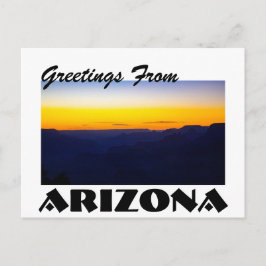 Groeten van Arizona Grand Canyon Sunset Briefkaart
