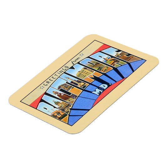  groeten van Baltimore MD. Magneet (Linkerzijde)