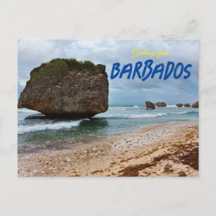 Groeten van Barbados Briefkaart Beach