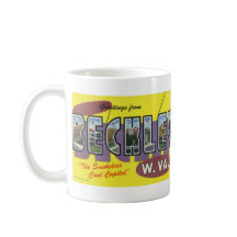 Groeten van Beckley WV Briefkaart Mok