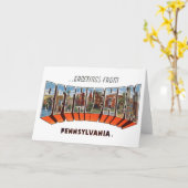 Groeten van Bethlehem Pennsylvania Kaart (Gele Bloem)