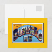 groeten van Buffalo NY Briefkaart (Voorkant / Achterkant)