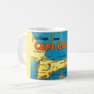 Groeten van Cape Cod Kaart Koffiemok