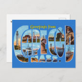  groeten van Cape Cod Travel Briefkaart (Voorkant / Achterkant)