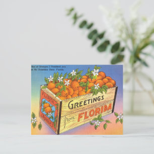 groeten van citrusvruchten uit Florida Feestdagenkaart