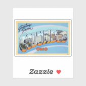 groeten van Columbus Ohio Sticker (Vel)