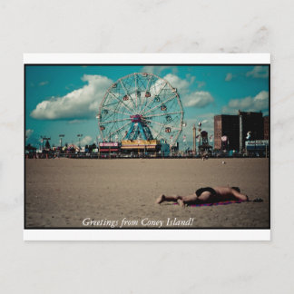 Groeten van Coney Island. Briefkaart