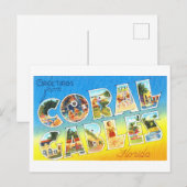 groeten van Coral Gables, Florida Briefkaart (Voorkant / Achterkant)
