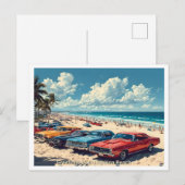Groeten van Daytona Beach, Illustratie jaren 1960 Briefkaart (Voorkant / Achterkant)