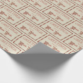 Groeten van de Noordpool Cadeaupapier (Hoek)